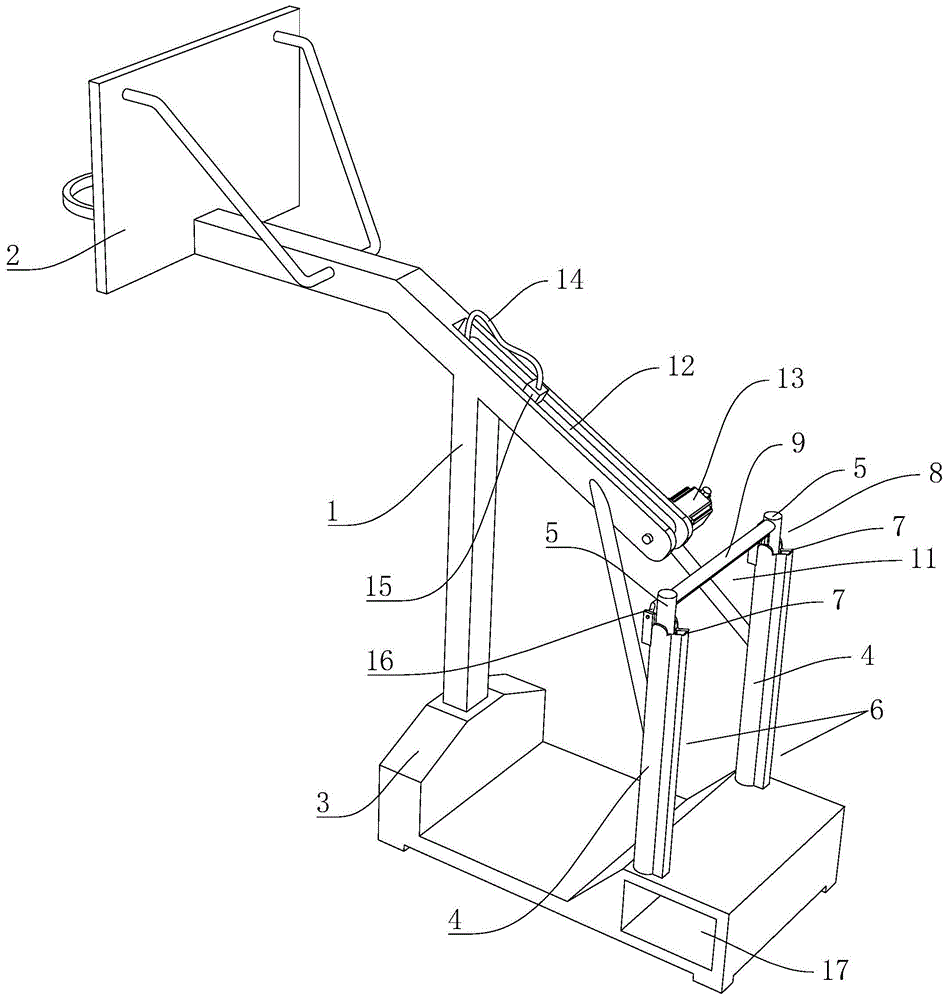 篮球架的制作方法