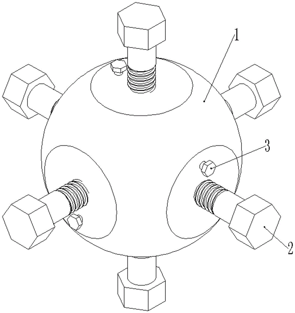 一种钢网架螺栓球节点连接结构的制作方法