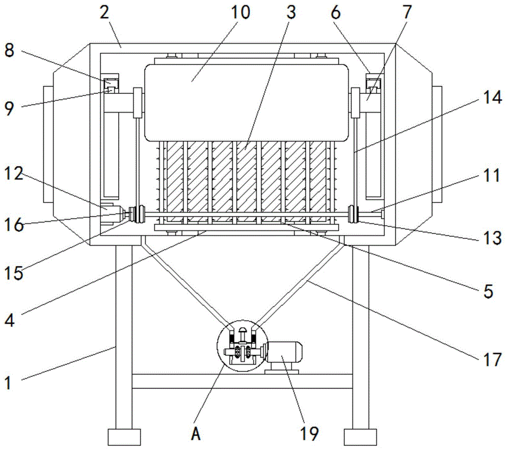 用于数码印花真丝围巾生产的除尘设备的制作方法