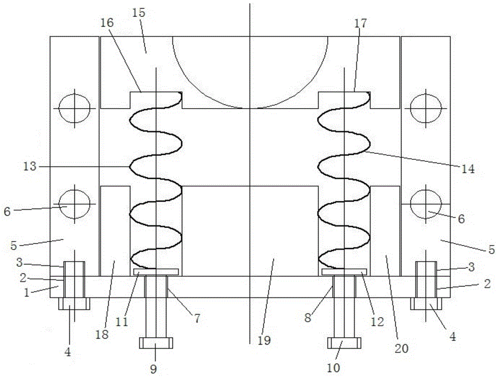 应用于转炉分析仪投弹翻板的缓冲支撑结构的制作方法