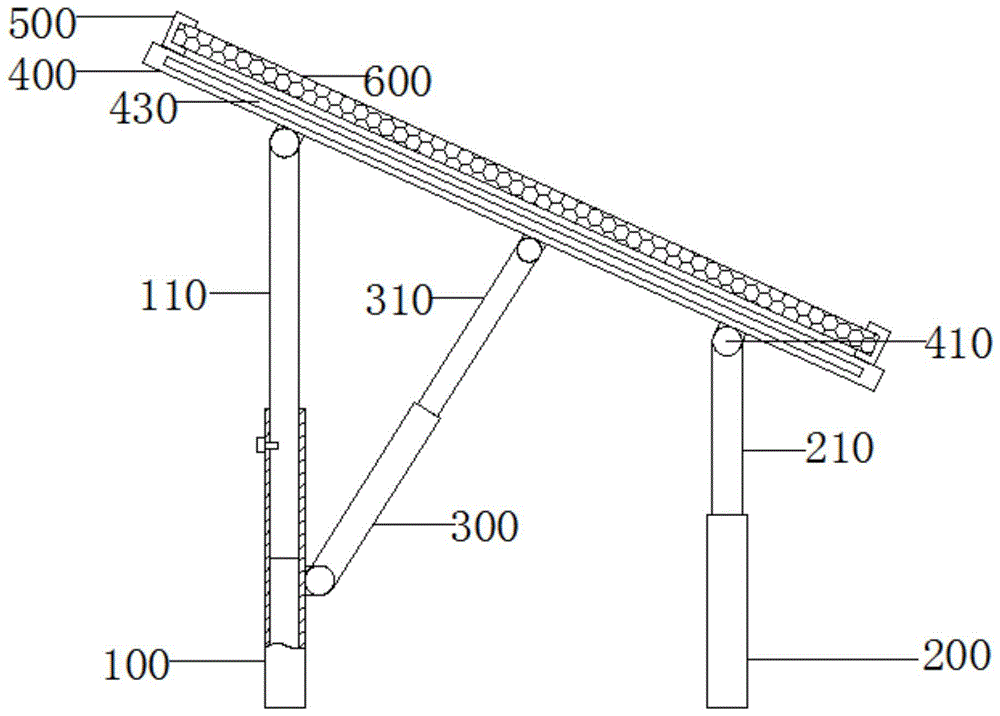 插入式光伏支架与光伏板组件的连接结构的制作方法