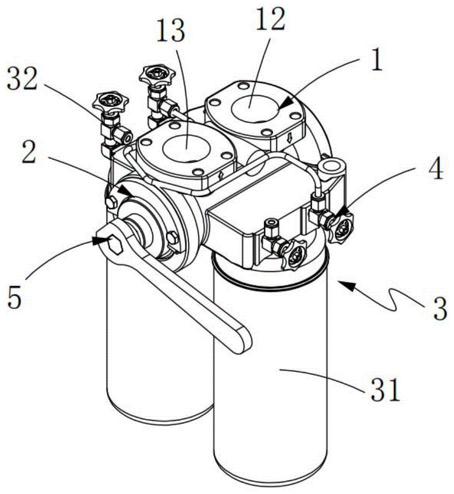 双油滤器及应用该双油滤器的磁悬浮离心式压缩机的制作方法