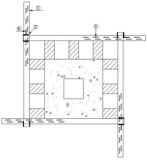 混凝土框架柱的支护方法与流程