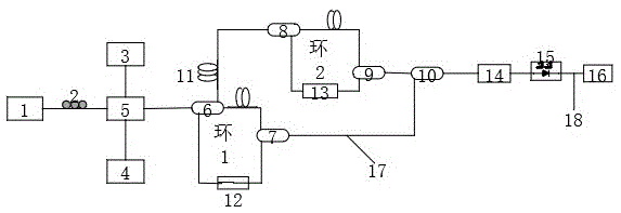 一种基于TDM技术的光纤环腔衰荡温湿度测量方法与流程