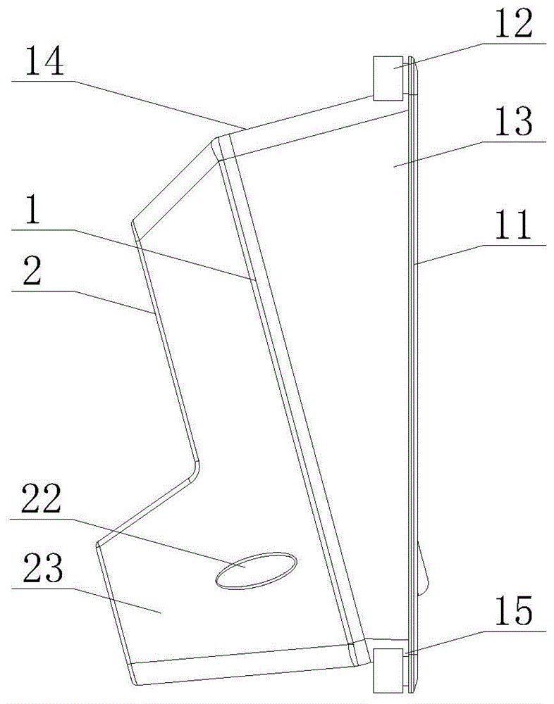 燃气锅炉用带支撑结构的操作面板的制作方法