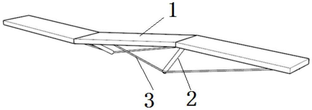 一种拉索加劲的双折线形桥跨组件的制作方法