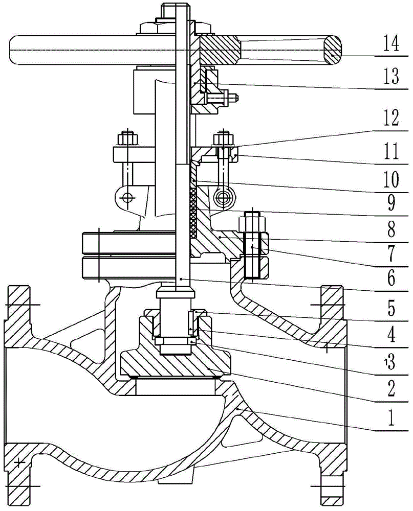 一种阀瓣导向截止阀的制作方法