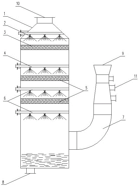 一种船用脱硫塔的制作方法