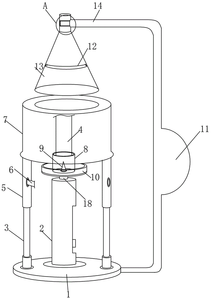 一种具备防风机构的蜡烛工艺台的制作方法