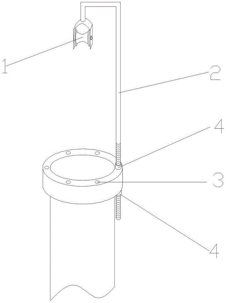 一种起吊水泵撑杆支架装置的制作方法