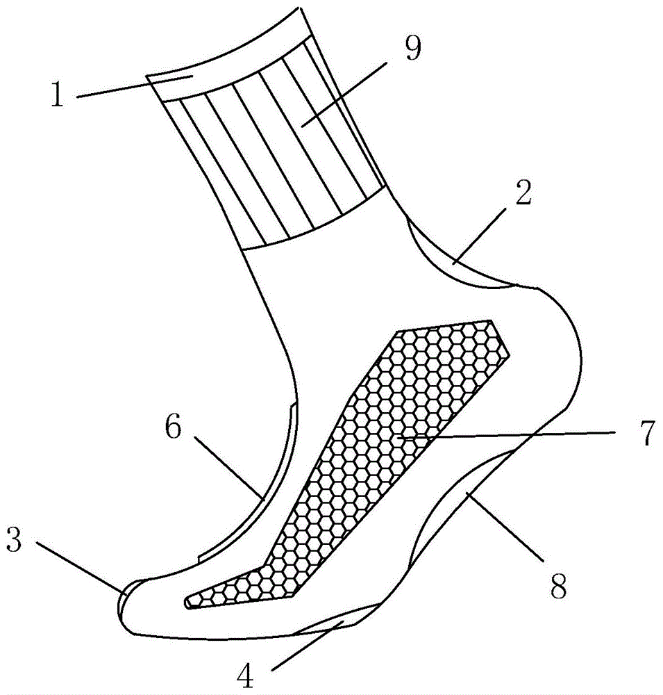 一种运动袜的制作方法