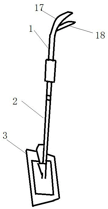 一种集刮地、扫地、拖地为一体的拖把的制作方法