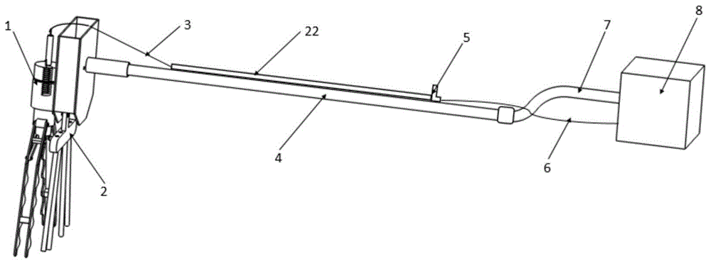 一种带夹持功能振动梳式荔枝采摘装置的制作方法