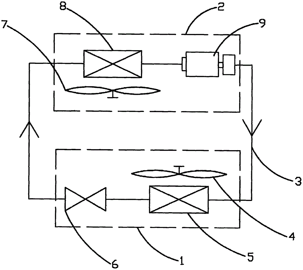 一种空气源热泵热风机的制作方法