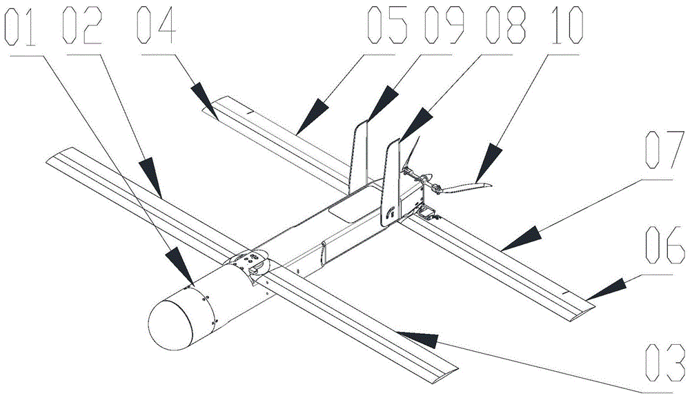 折叠翼无人机的制作方法