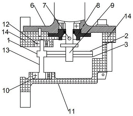 一种双路信号输出的角位移传感器齿轮传输结构的制作方法