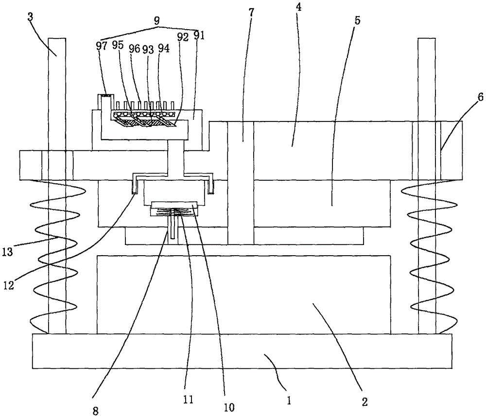 具有散热消声结构的汽车零部件注塑模具装置的制作方法