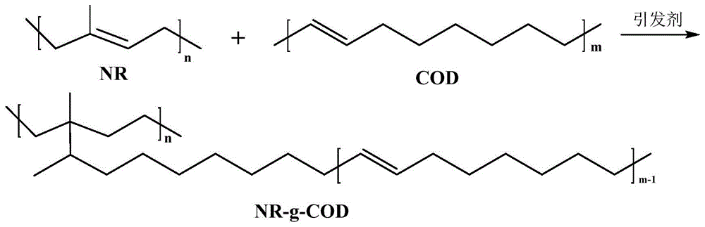 一种橡胶并用大分子增容剂的制备及其在NR/EPDM合金弹性体中的应用的制作方法