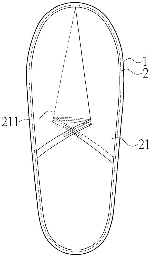 可抛式室内拖鞋的制作方法