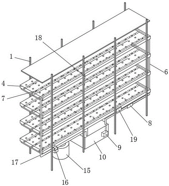 一种层架式智能植物立体气雾快繁装置的制作方法