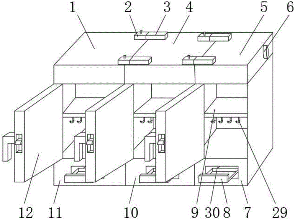 一种组合式服装收纳柜的制作方法