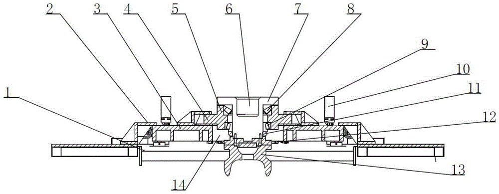 转机试验台的浮动轴承结构的制作方法