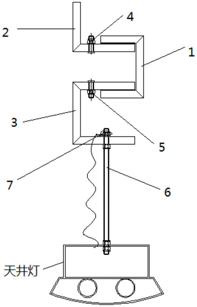 一种用于钢结构檩条灯具连接装置的制作方法