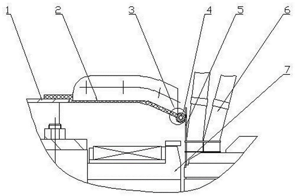 一种水轮发电机挡风板结构的制作方法