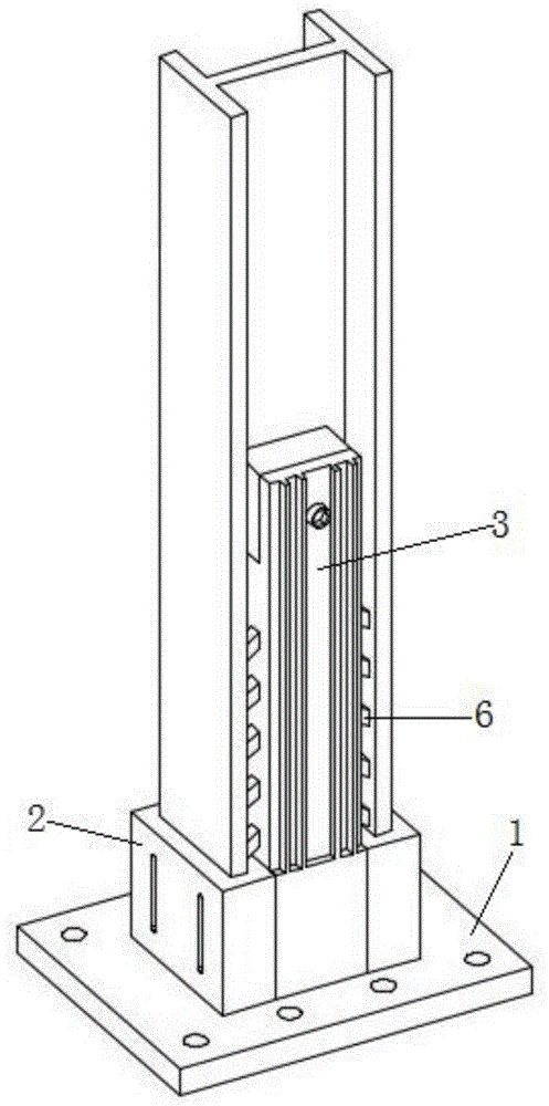 一种用于工型钢柱安装的固定装置的制作方法
