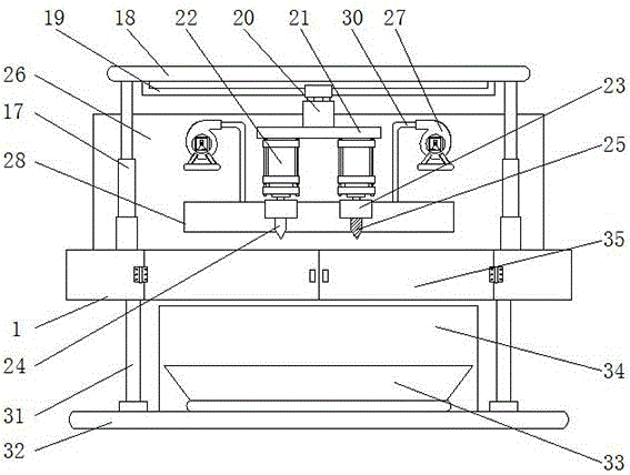 一种具有工装夹具的钻孔攻牙机的制作方法