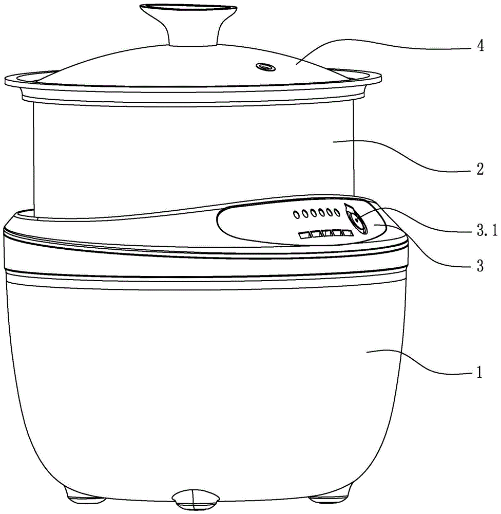 一种自动切换炖蒸烹饪功能的炖锅的制作方法