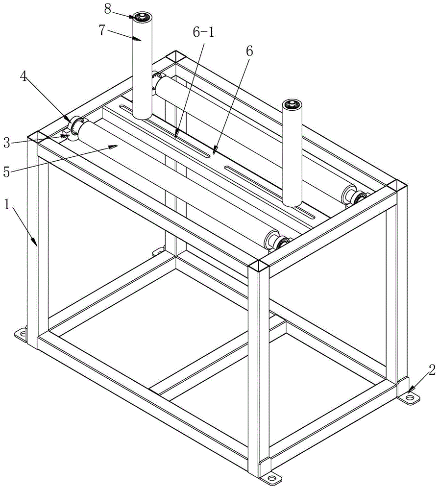 一种锯床下料机材料支撑架装置的制作方法