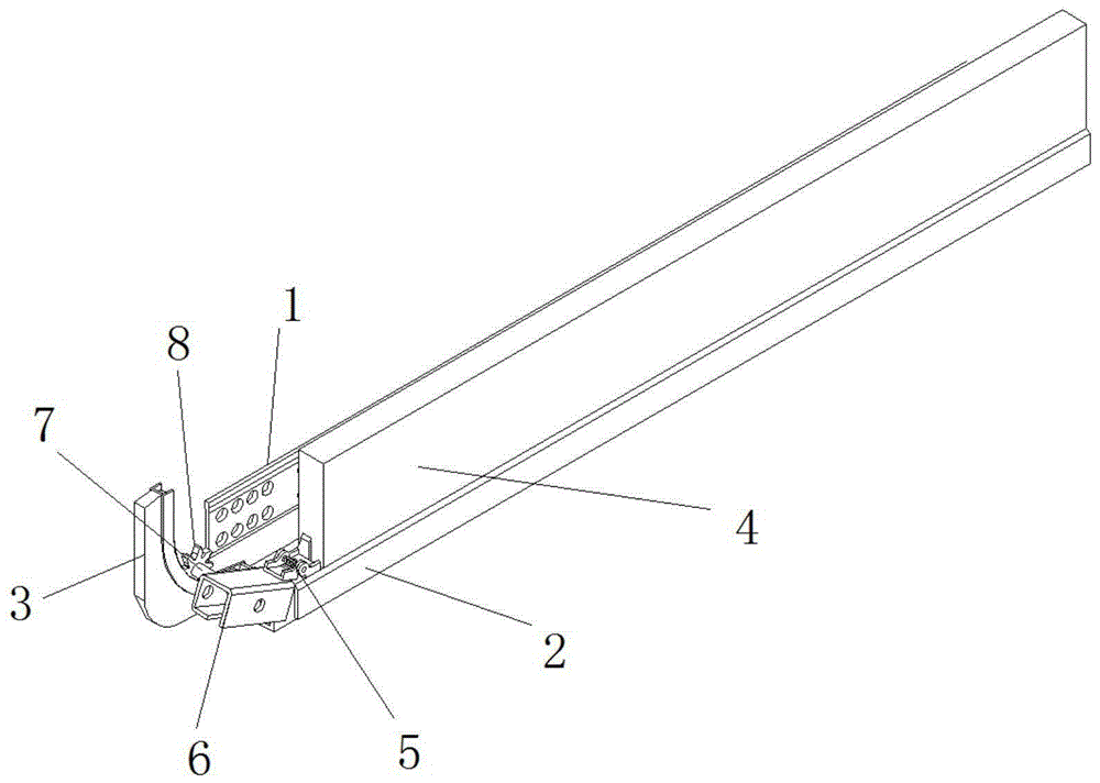 一种抽屉滑轨的制作方法