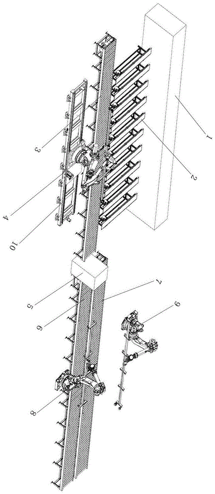 一种桁架架楼承板搬运机器人的制作方法