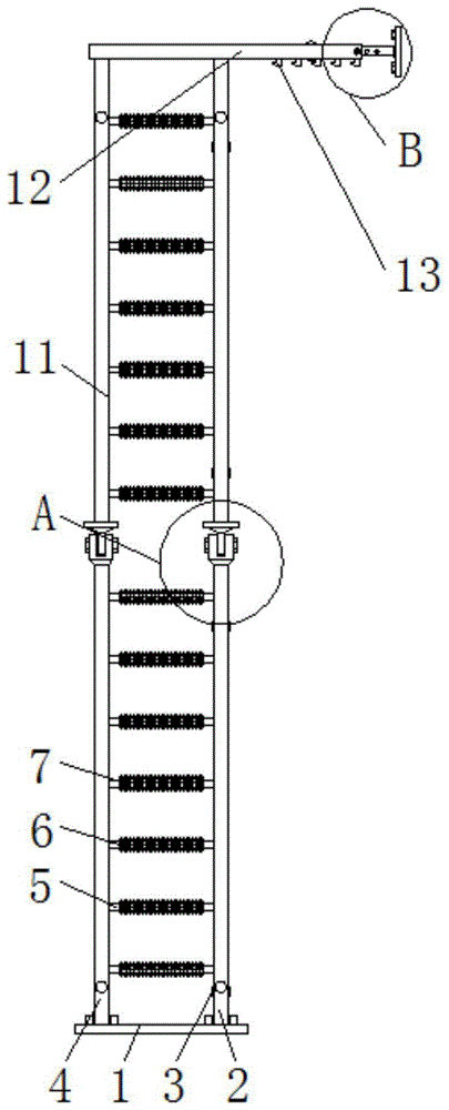 一种发电机磁轭检修爬梯的制作方法