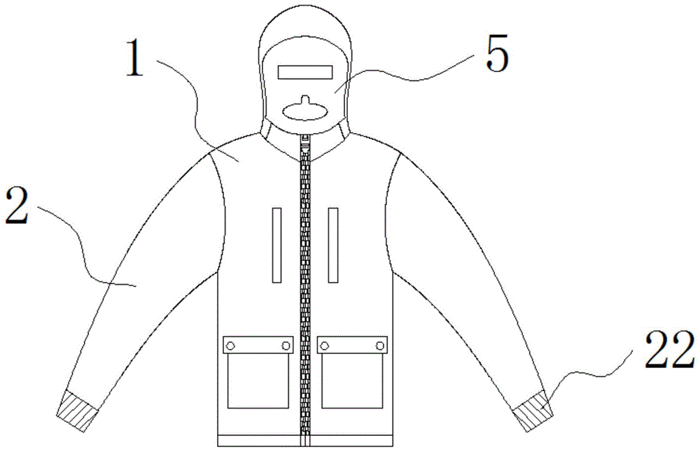 一种带有面罩的冲锋衣的制作方法