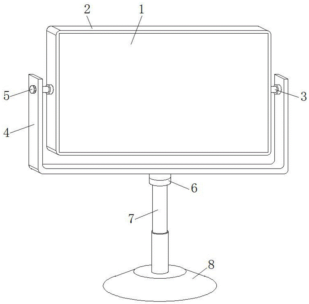 一种多方位调整的双面液晶显示屏的制作方法