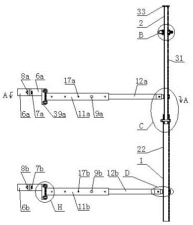 分体式高挂安全带固定立杆装置的制作方法