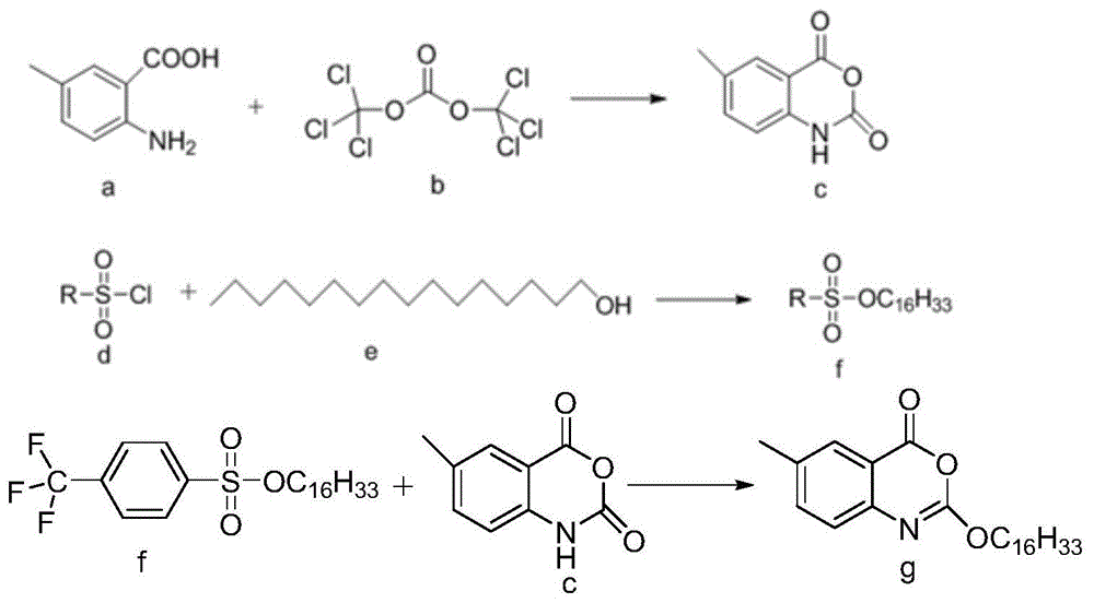 一种以2-氨基-5-甲基苯甲酸为原料高效合成Cetilistat的工艺的制作方法