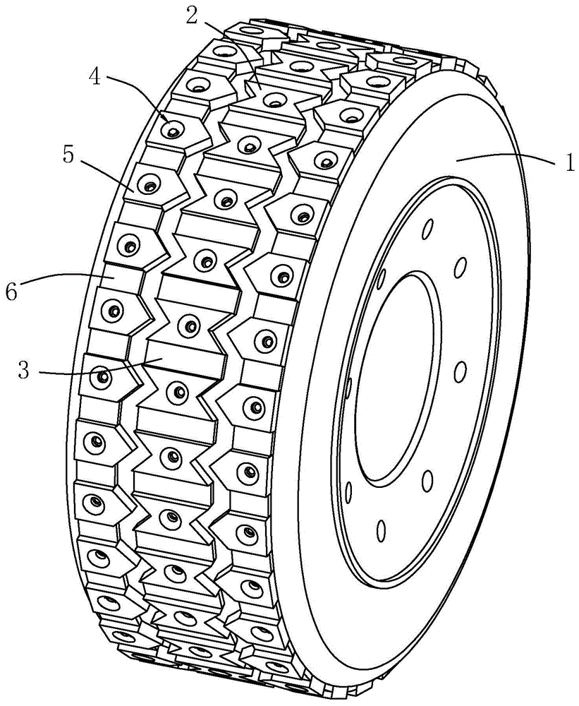 一种防滑实心轮胎的制作方法