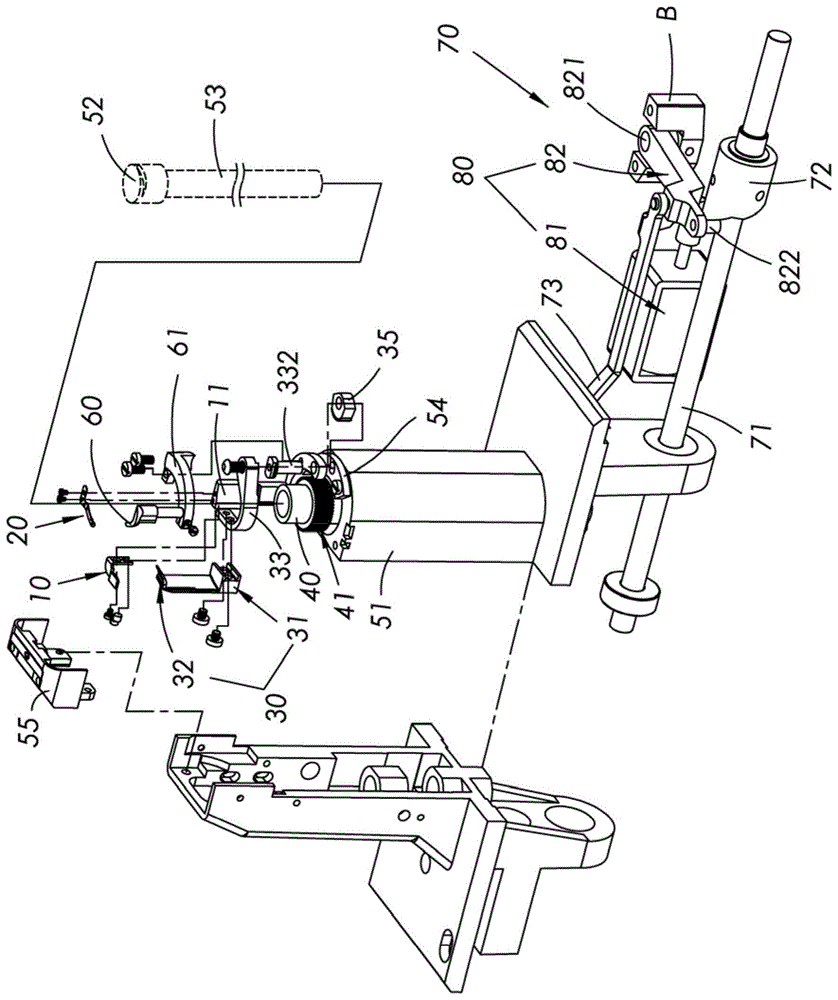 柱筒型缝纫机的切线装置的制作方法