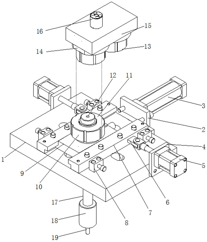 一种红镦丝杆全自动成型锻压模具的制作方法