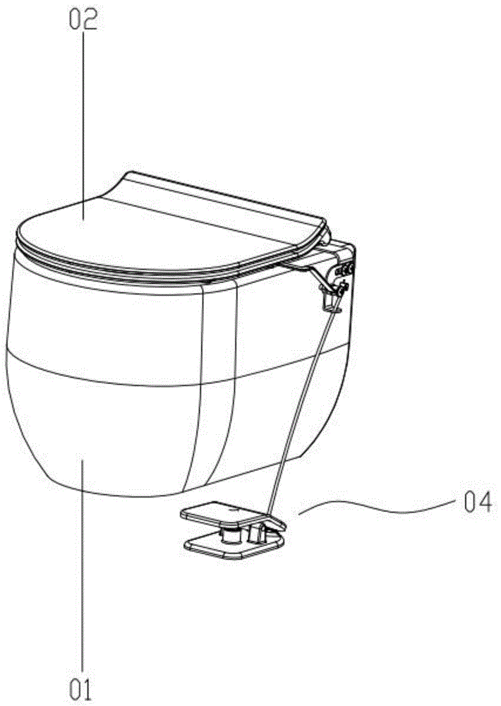 一种马桶盖的简洁掀盖结构的制作方法