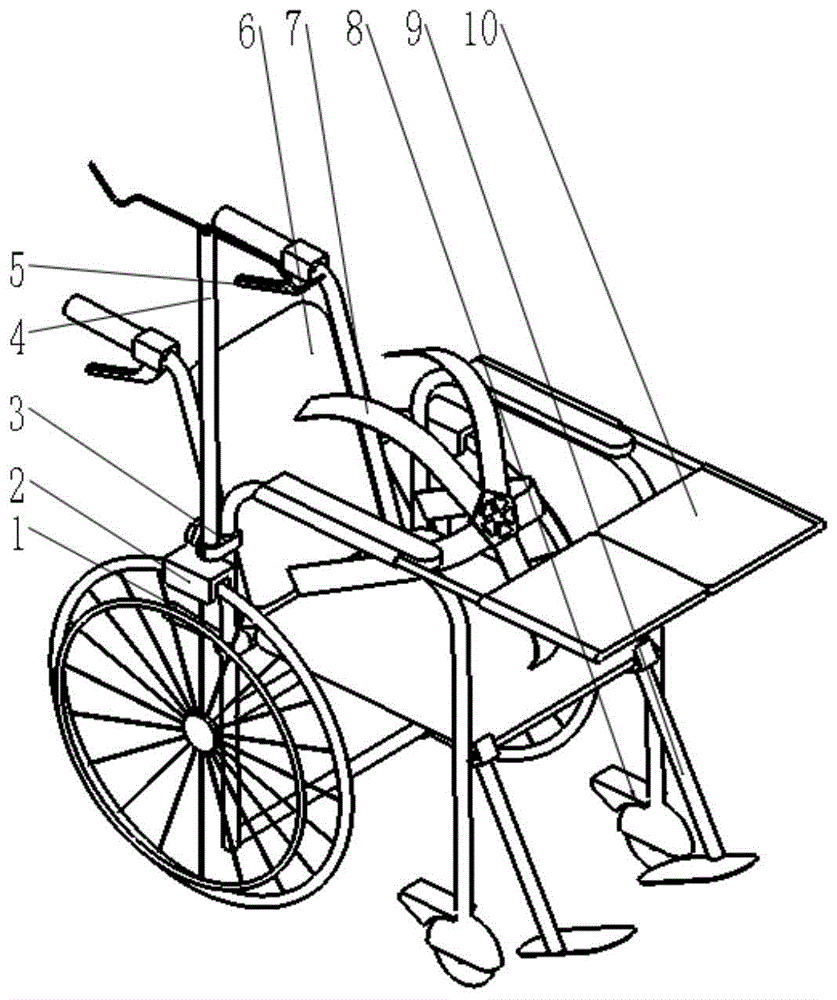 一种五点固定式多功能轮椅的制作方法