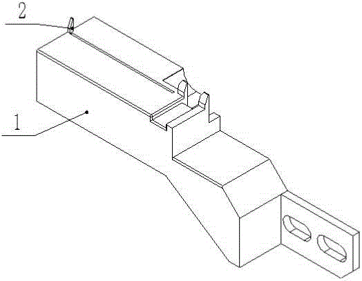 锂离子电池制片机极耳定位挡块的制作方法