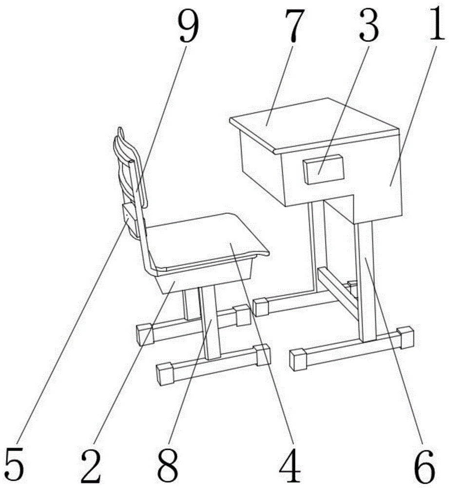 一种多功能课桌椅的制作方法
