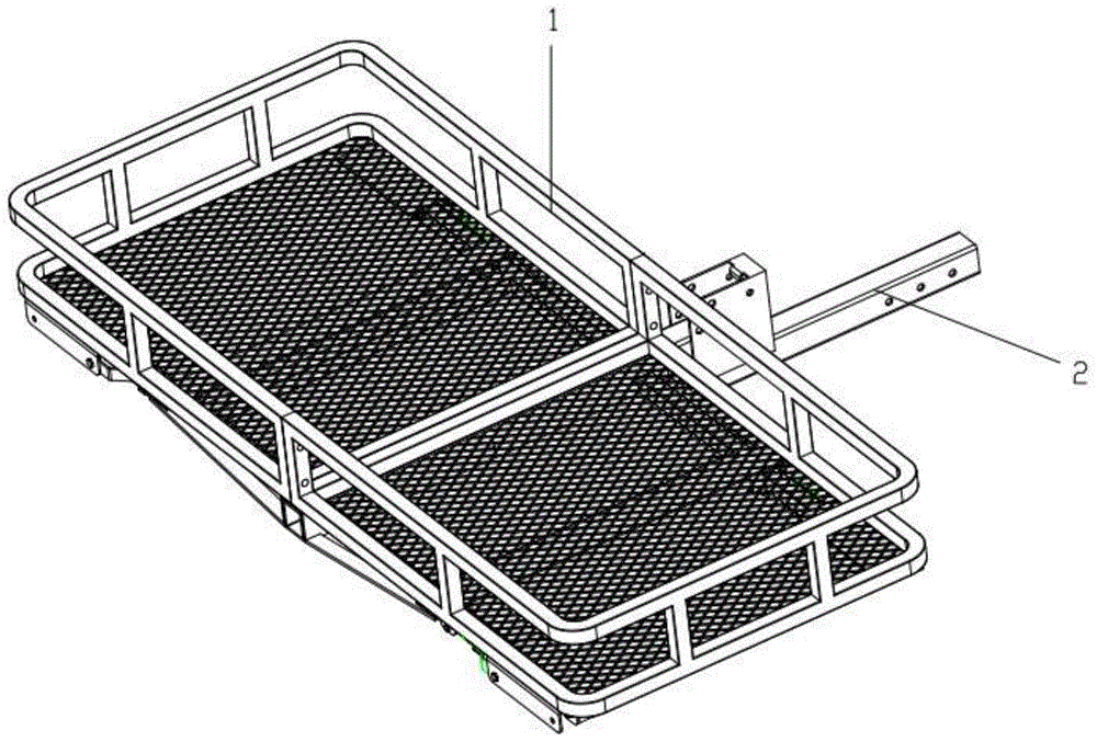 多功能折叠车尾行李框的制作方法