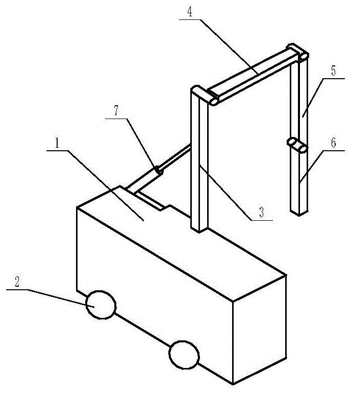 一种大型移动式可折叠探测架X光扫描机器人的制作方法