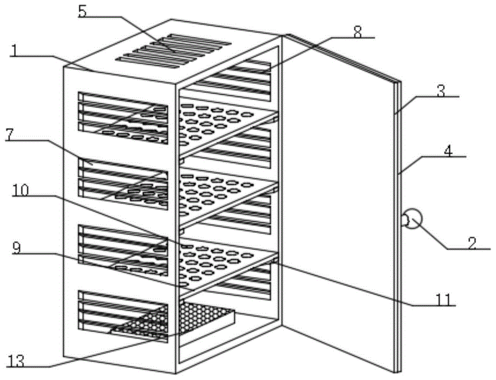 一种具有散热功能的智能发电机安装柜的制作方法