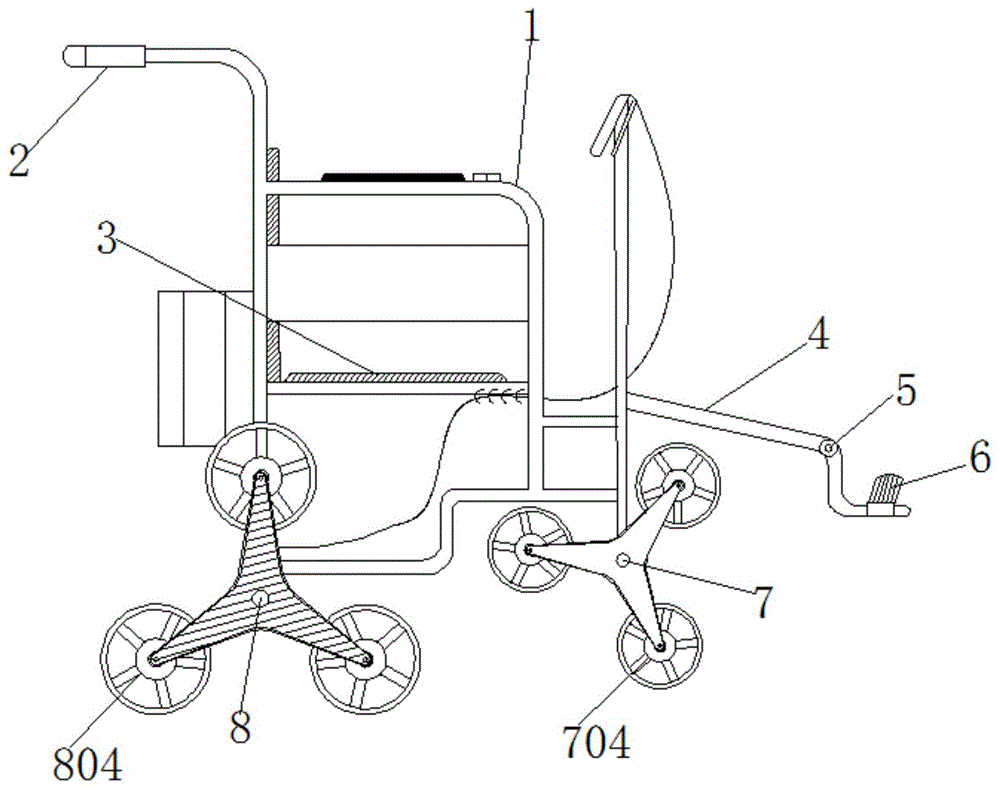 一种能锻炼腿部且能攀爬楼梯的电动轮椅的制作方法